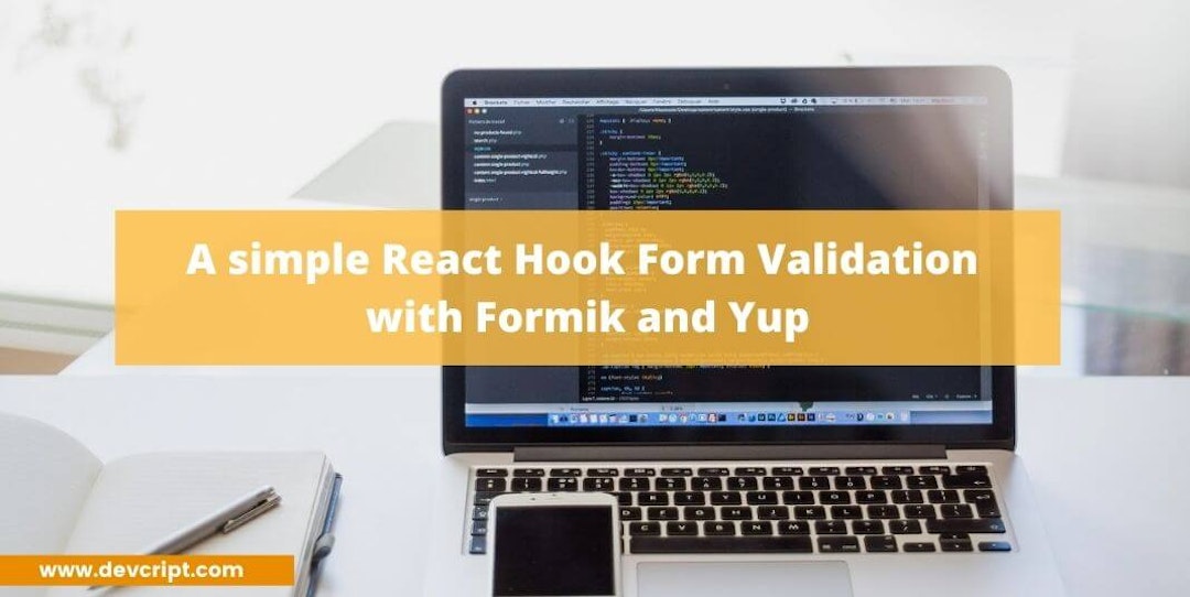 React Hook Form Validation with Formik and Yup