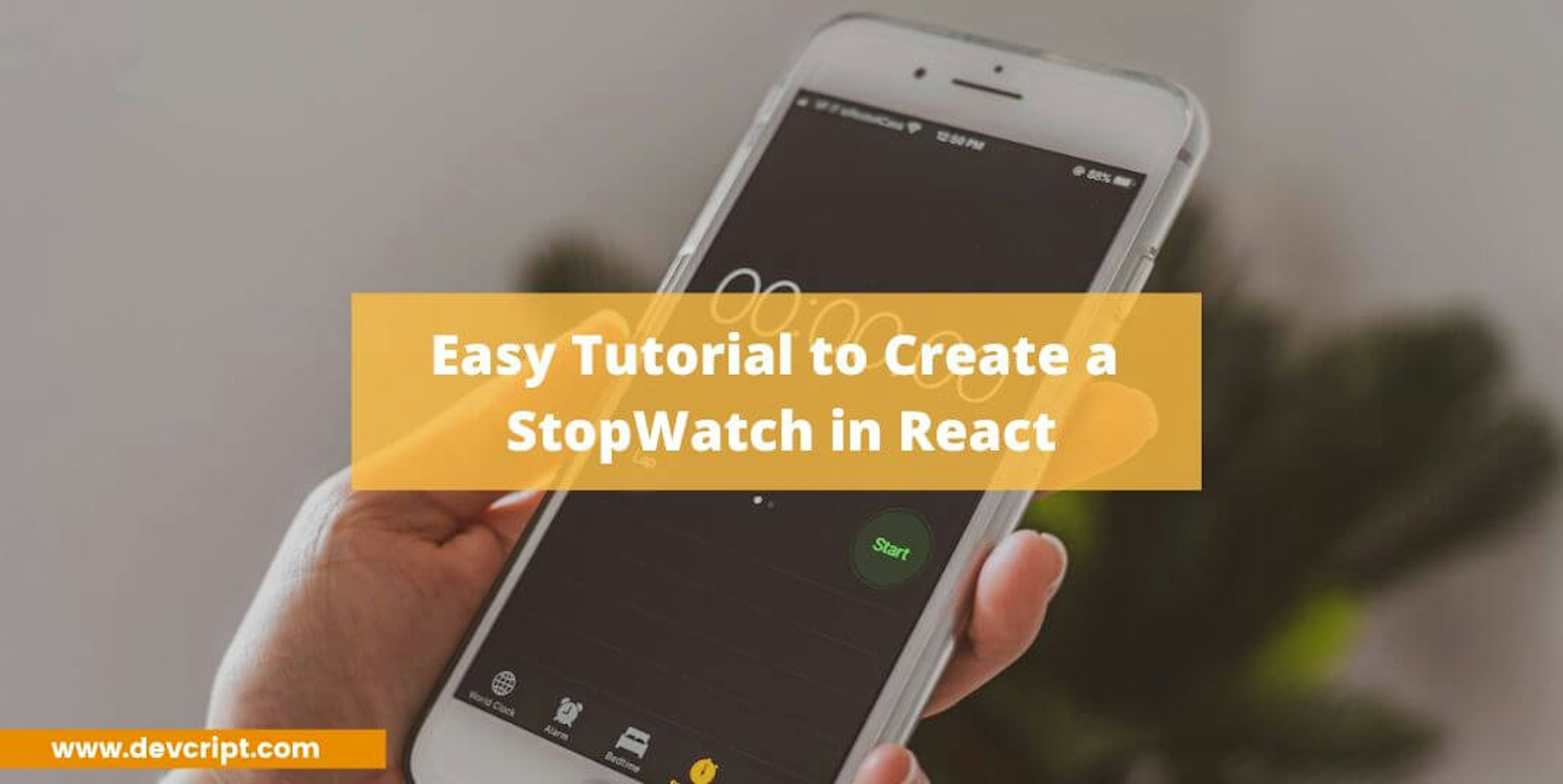 Easy Tutorial to Create a StopWatch in React